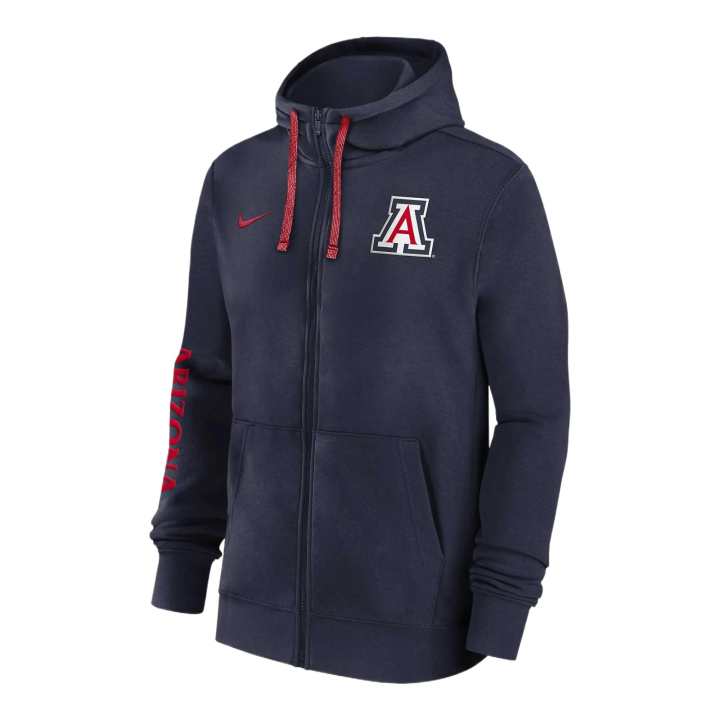 Nike Nike Arizona Wildcats Sideline Team Issue Men's Nike College Full Zip Hoodie
