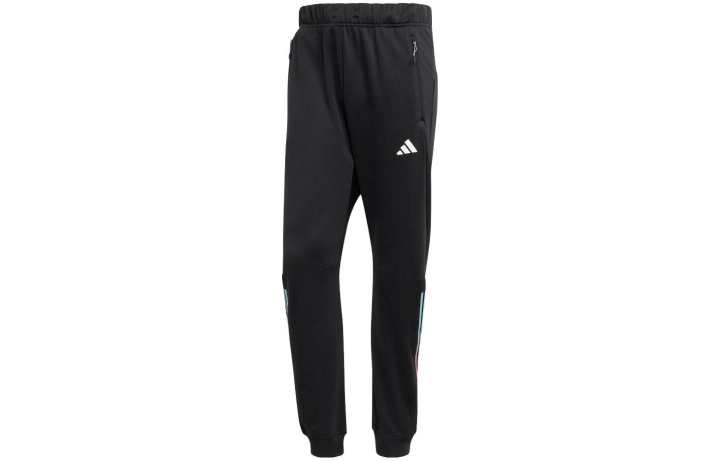 Adidas Adidas Knitted Sweatpants Men's Black Moderate Cuffed Pants