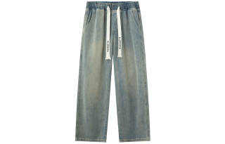 ALORGEEK Jeans Unisex Moderate Straight Fit Pants