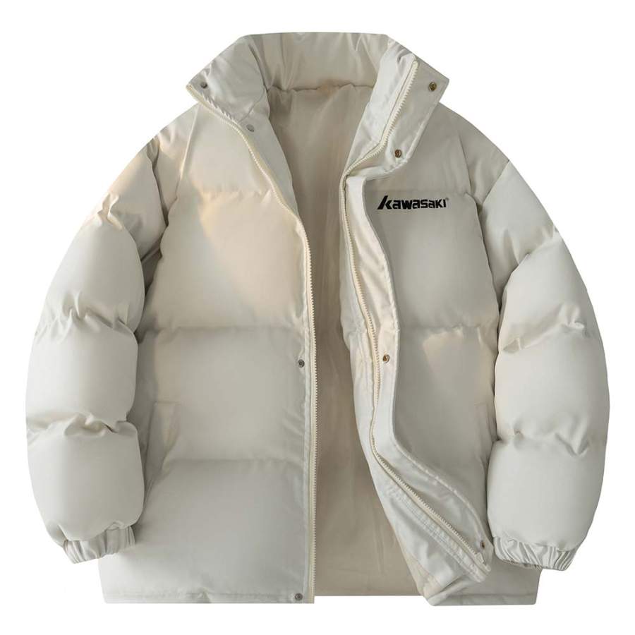 Kawasaki Puffer Jackets Unisex Stand Collar Thickened Padded Puffer Jacket