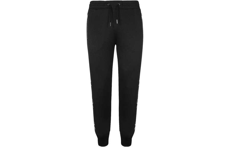 Givenchy Givenchy Knitted Sweatpants Men's Black Moderate Cuffed Pants