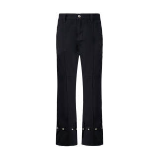 URS GGON Jeans Unisex Black Moderate Flared Pants