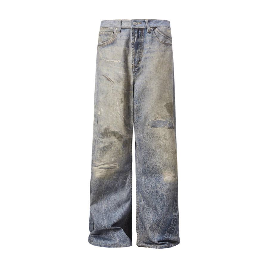 MADE EXTREME Jeans Unisex Blue Moderate Straight Fit Pants