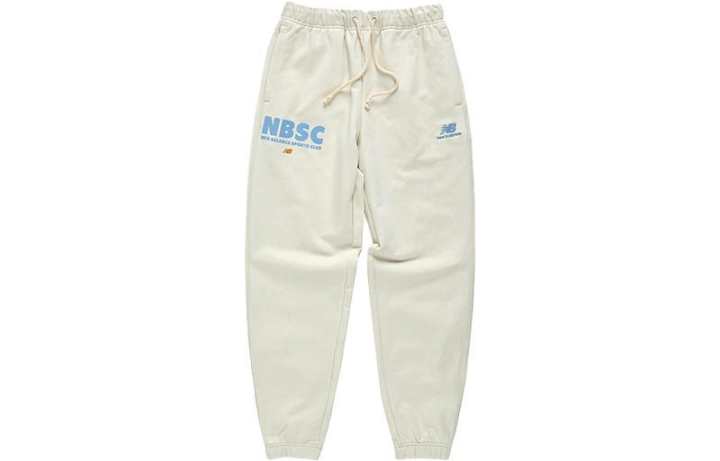 New Balance New Balance Knitted Sweatpants Men's White Moderate Cuffed Pants