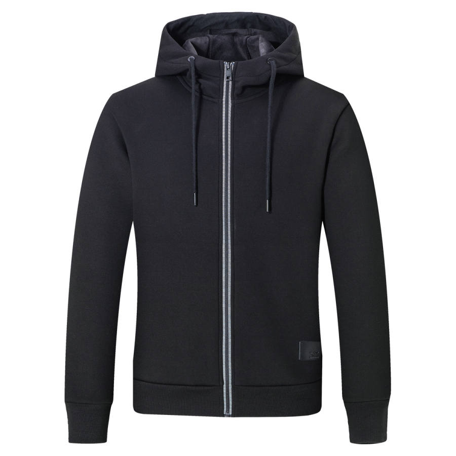 SEPTWOLVES Easy To Maintain Abrasion Resistant Solid Color Thermal Breathable Fleece Lined Knitted Fabric Hooded