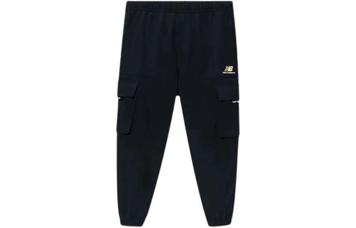 New Balance New Balance Casual Pants Men's Black Thickened And Fleece Lined Cuffed Pants