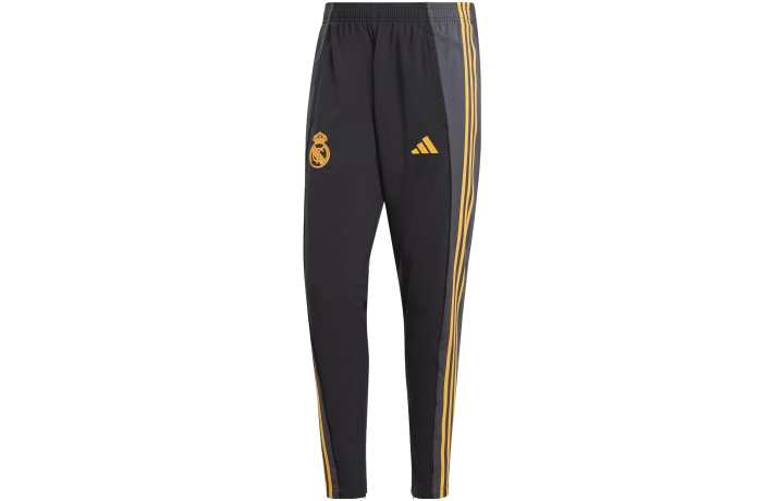 Adidas Adidas Real Madrid Knitted Sweatpants Men's Black Moderate Tapered Pants