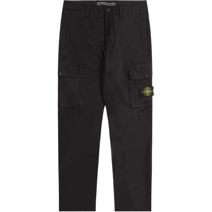 STONE ISLAND Cargo Pants Men's Black