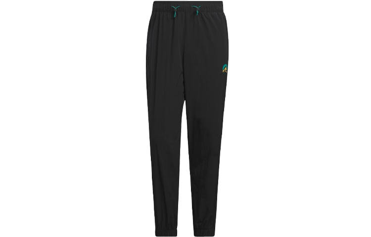 Adidas Originals Knitted Sweatpants Men's Black Moderate Cuffed Pants