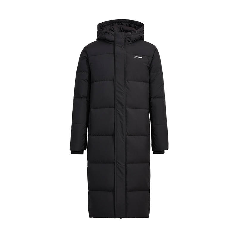 Li-Ning Li Ning Down Jackets Men's Black Hooded Non Detachable Thickened