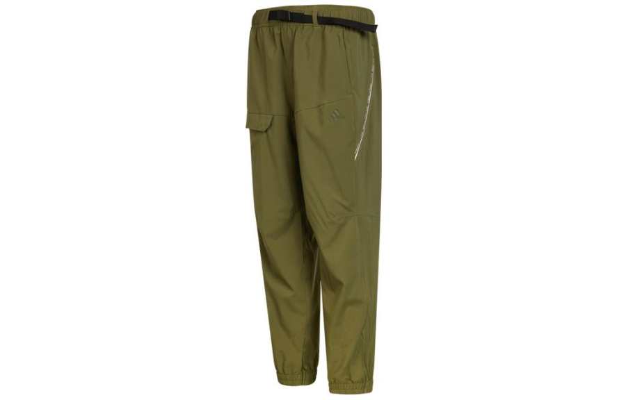 Adidas Adidas Casual Pants Men's Green Moderate Cuffed Pants