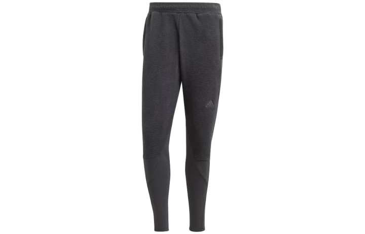 Adidas Adidas Knitted Sweatpants Men's Dark Gray Thickened Tapered Pants