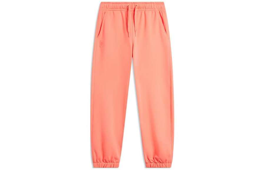 Li-Ning Li Ning Sports Trendy Collection Knitted Sweatpants Men's Morning Glory Orange