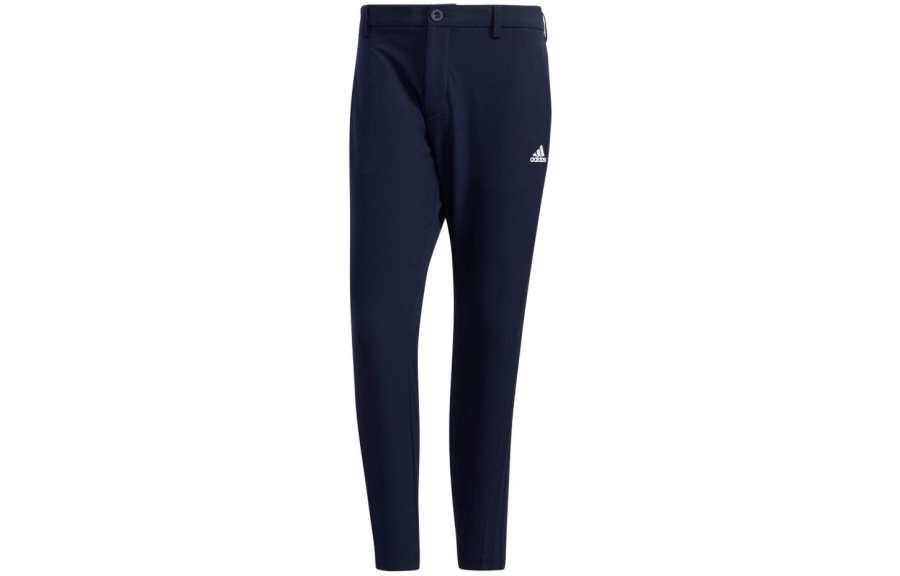 Adidas Adidas Casual Pants Men's Marine Blue Moderate Straight Fit Pants