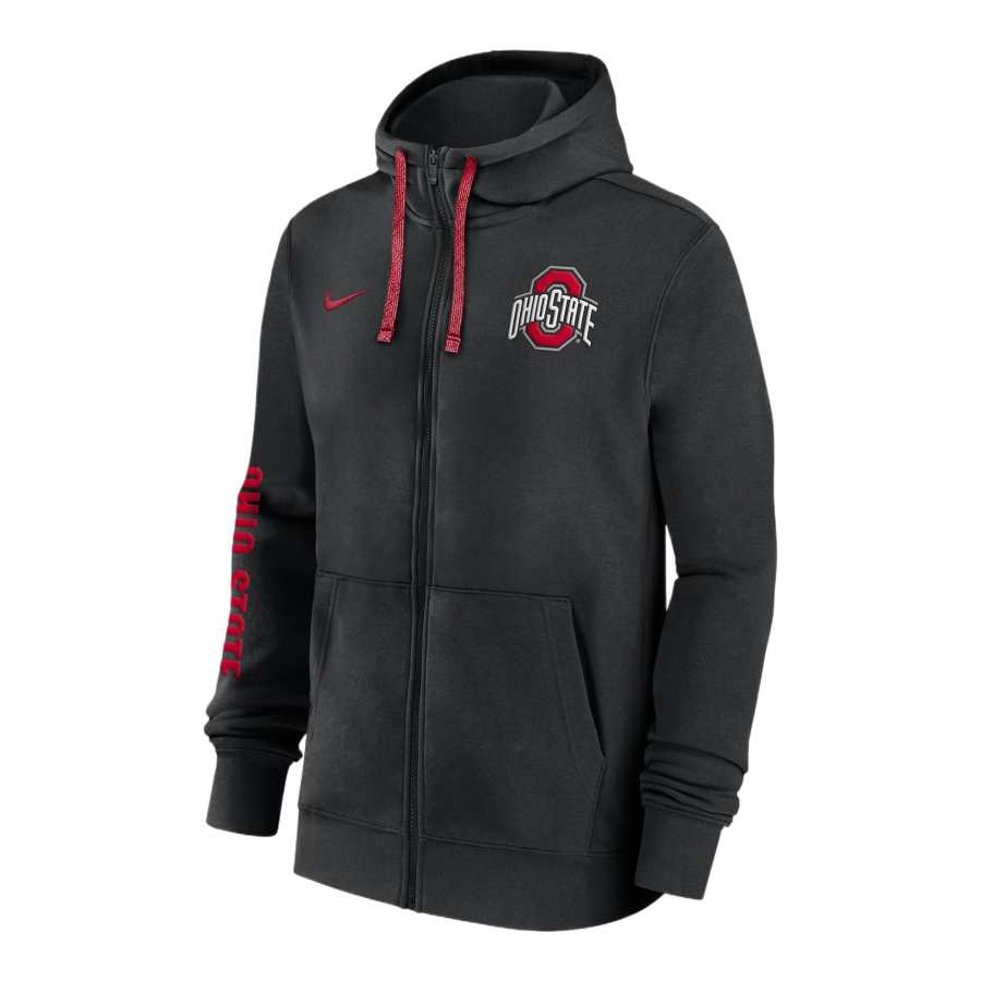 Nike Nike Ohio State Buckeyes Sideline Team Issue Men's Nike College Full Zip Hoodie