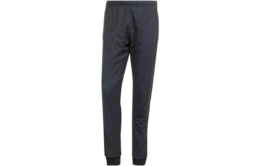Adidas Originals Knitted Sweatpants Men's Black Moderate Cuffed Pants