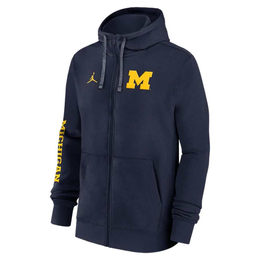 Nike Nike Michigan Wolverines Sideline Team Issue Men's Nike College Full-Zip Hoodie