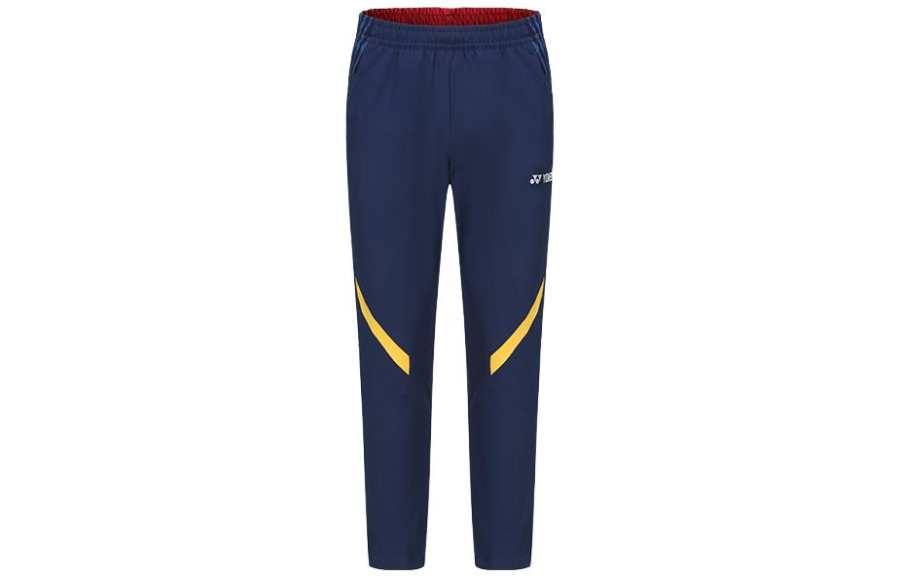 YONEX Knitted Sweatpants Men's Navy Blue Moderate Straight Fit Pants