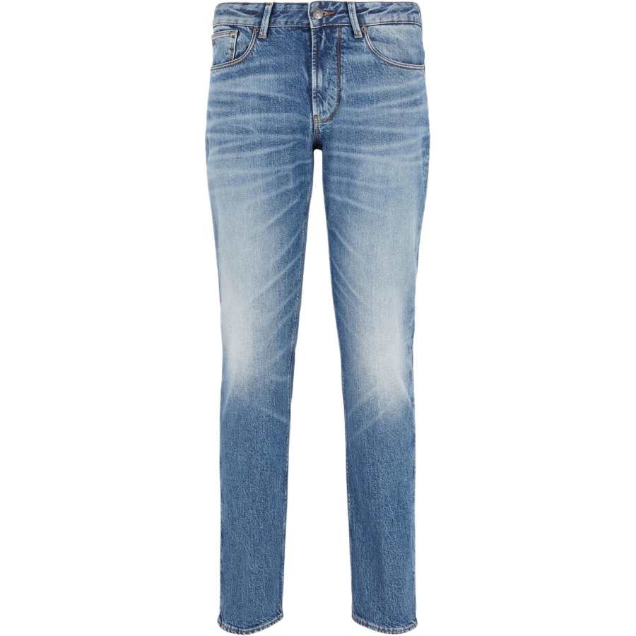 EMPORIO ARMANI J06 Slim fit Jeans In Rinse wash Stretch Denim With Dirty effect Treatment