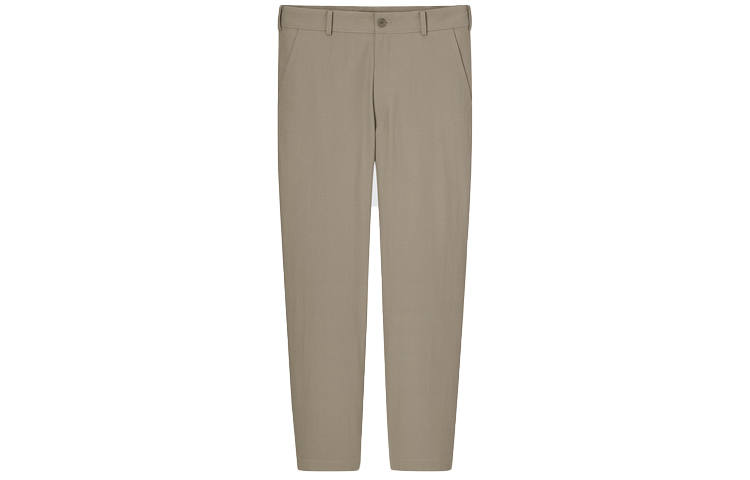 UNIQLO Solid Color Casual Pants Men's Khaki