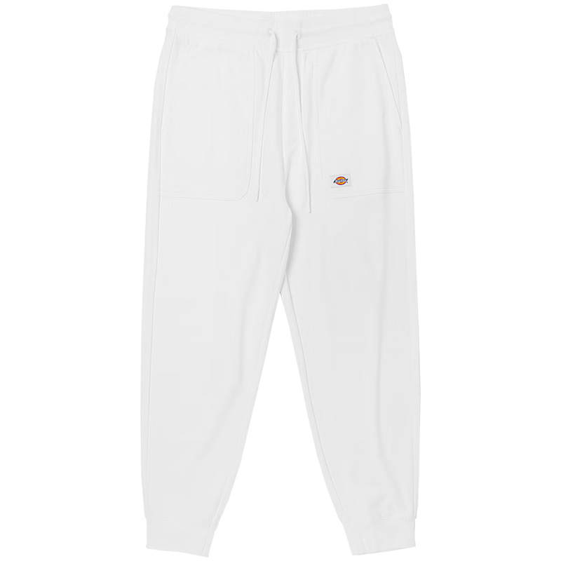Dickies Dickies Knitted Sweatpants Men's White Moderate Cuffed Pants