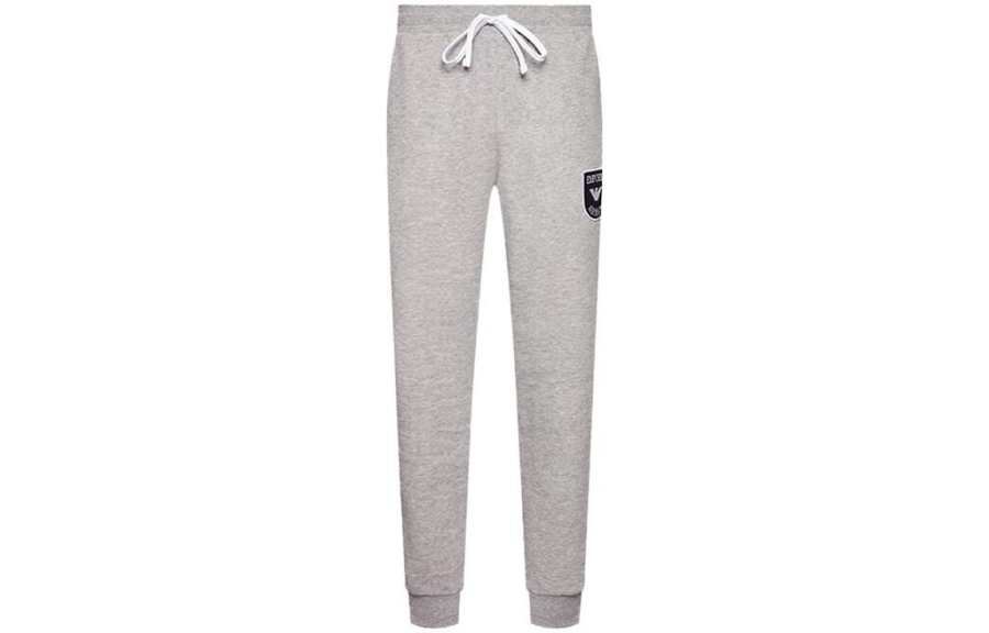 EMPORIO ARMANI FW22 Knitted Sweatpants Men's Gray