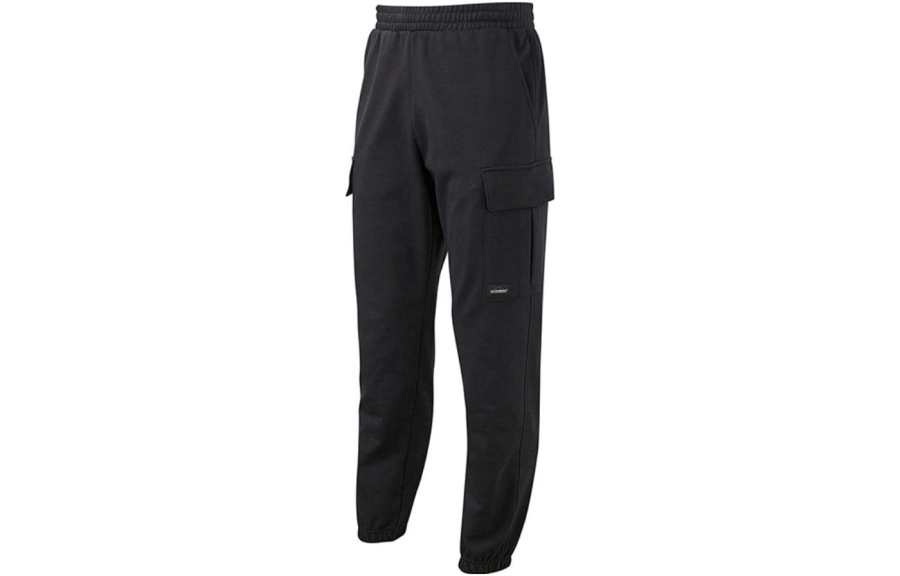 New Balance New Balance Knitted Sweatpants Men's Black Moderate Cuffed Pants