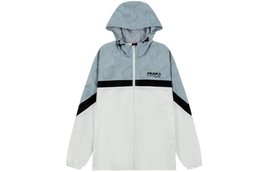 PEAK Basketball Culture Collection Trench Coat Men's Raw White