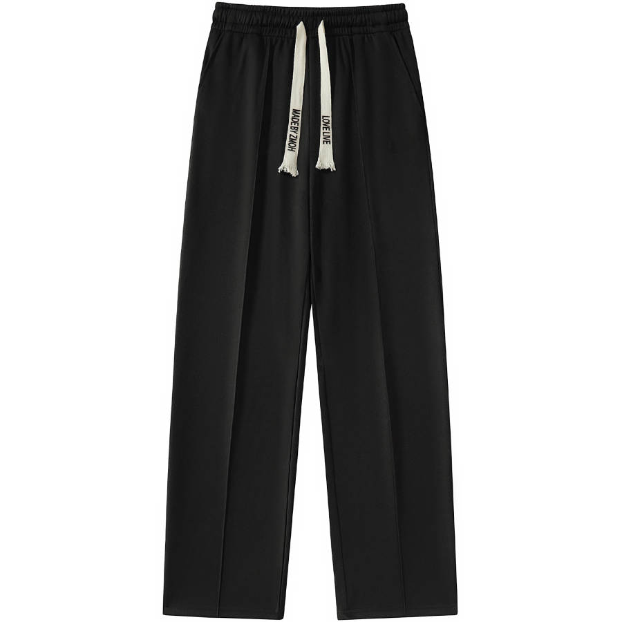 ZMOH Knitted Sweatpants Unisex Moderate Straight Fit Pants