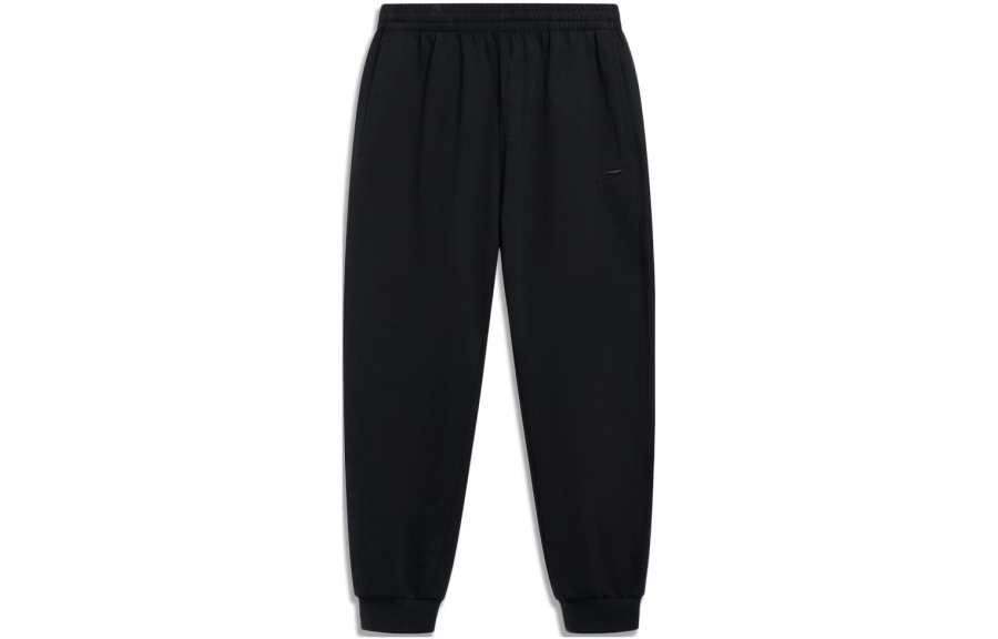 Li-Ning Li Ning Sports Life Collection Knitted Sweatpants Men's Black Moderate Cuffed Pants