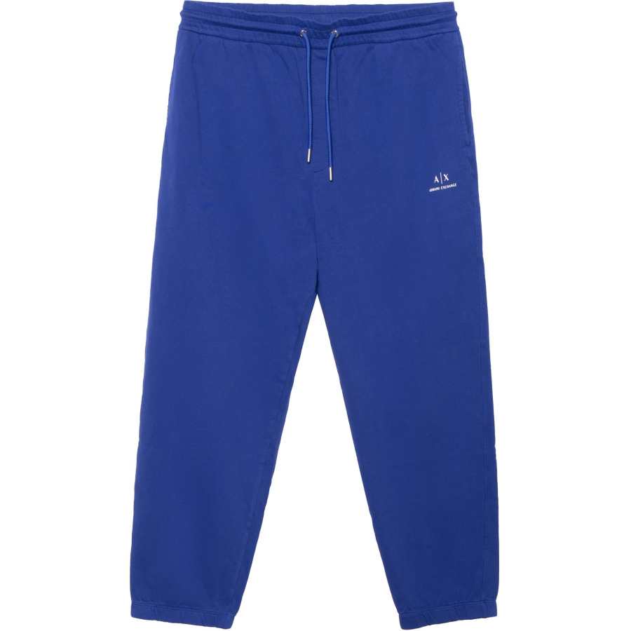ARMANI EXCHANGE Knitted Sweatpants Men's Royal Blue Moderate Cuffed Pants