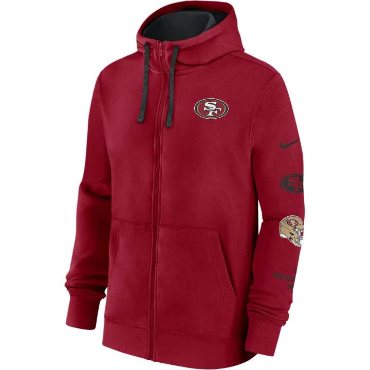 Nike Nike San Francisco 49ers Club Men's Nike Nfl Full Zip Hoodie