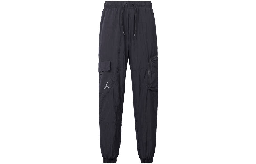 Jordan Jordan 23 Casual Pants Men's Black Moderate Straight Fit Pants
