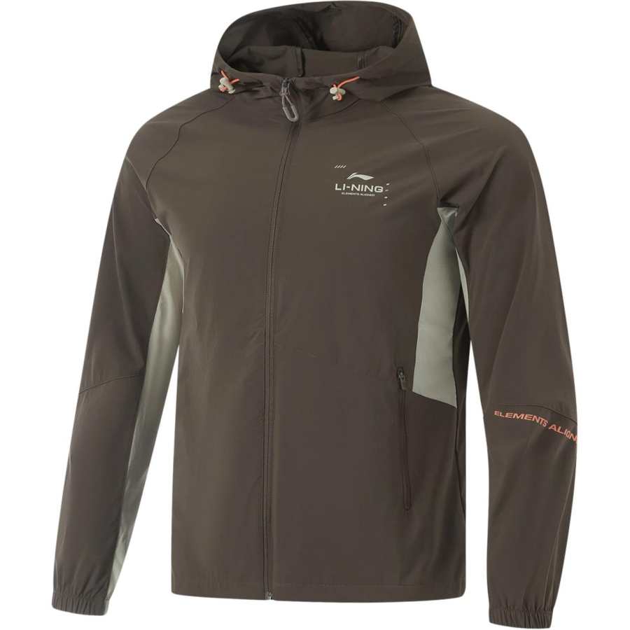Li-Ning Li Ning Fitness Series Trench Coat Men's Slate Umber