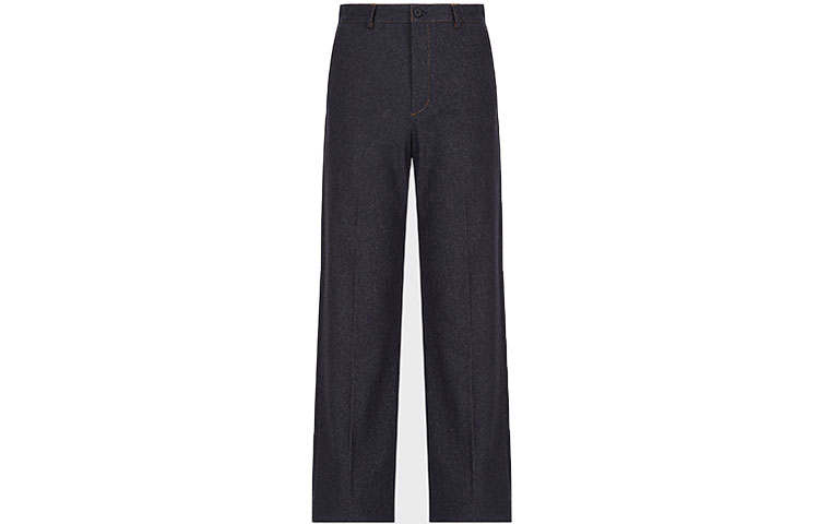 EMPORIO ARMANI Casual Pants Men's Black Moderate Straight Fit Pants
