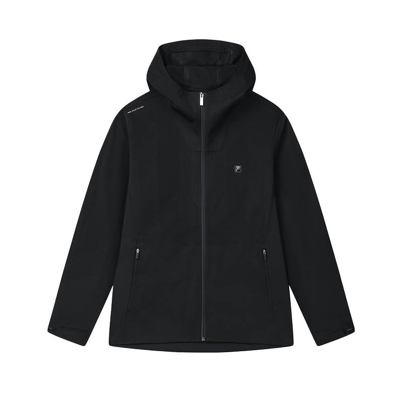 FILA WHITE SS25 Jackets & Coats Men's Jet Black