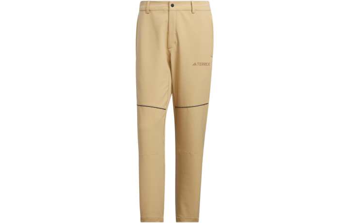 Adidas Adidas Knitted Sweatpants Men's Khaki Moderate Straight Fit Pants