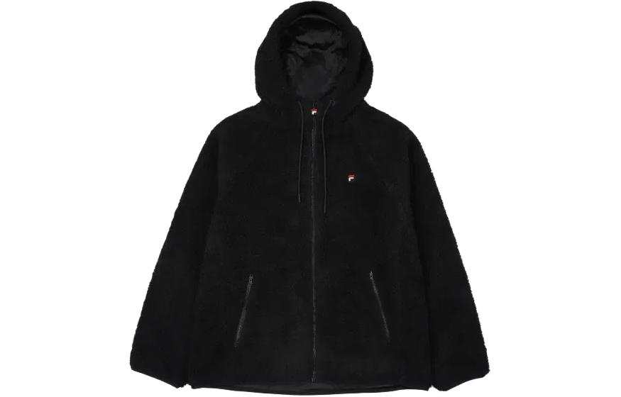 FILA Jackets Unisex Black Hooded Moderate Other