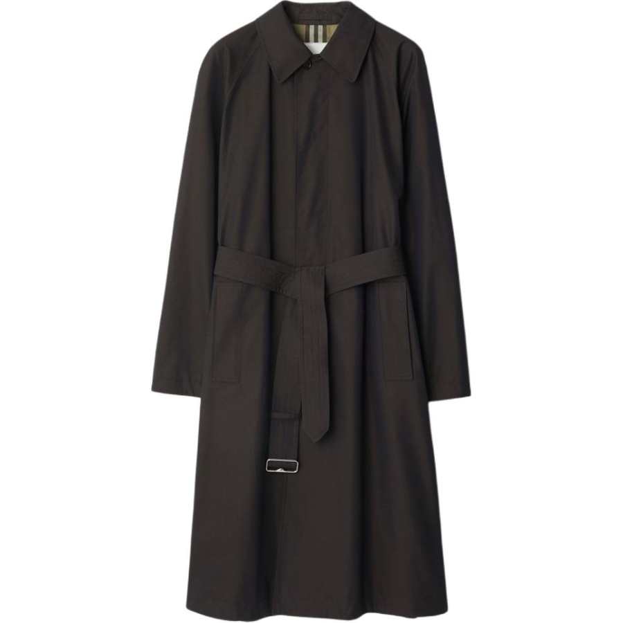 Burberry Belted Changeant-cotton Car Coat