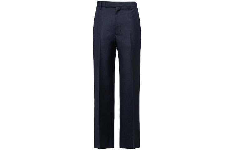 PRADA PRADA Casual Pants Men's Navy Blue Moderate Straight Fit Pants
