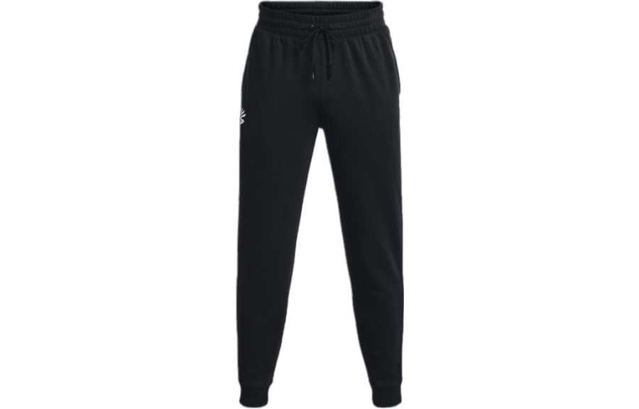 Under Armour Knitted Sweatpants Men's Black Moderate Cuffed Pants