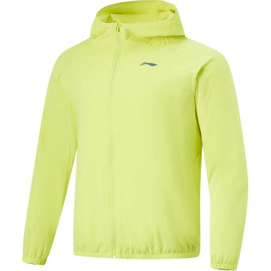 Li-Ning Li Ning Fitness Series Comfortable Casual Water Repellent 3D Effect Cut Fleece Lined Thermal Hooded Zippers Trench Coat