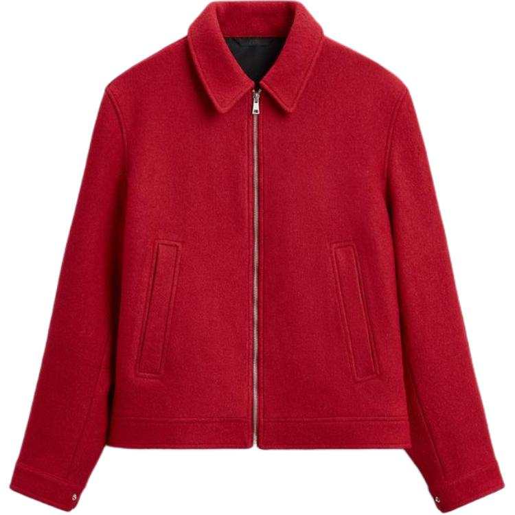 ZARA ZARA Jackets Men's Red Lapel Moderate Other