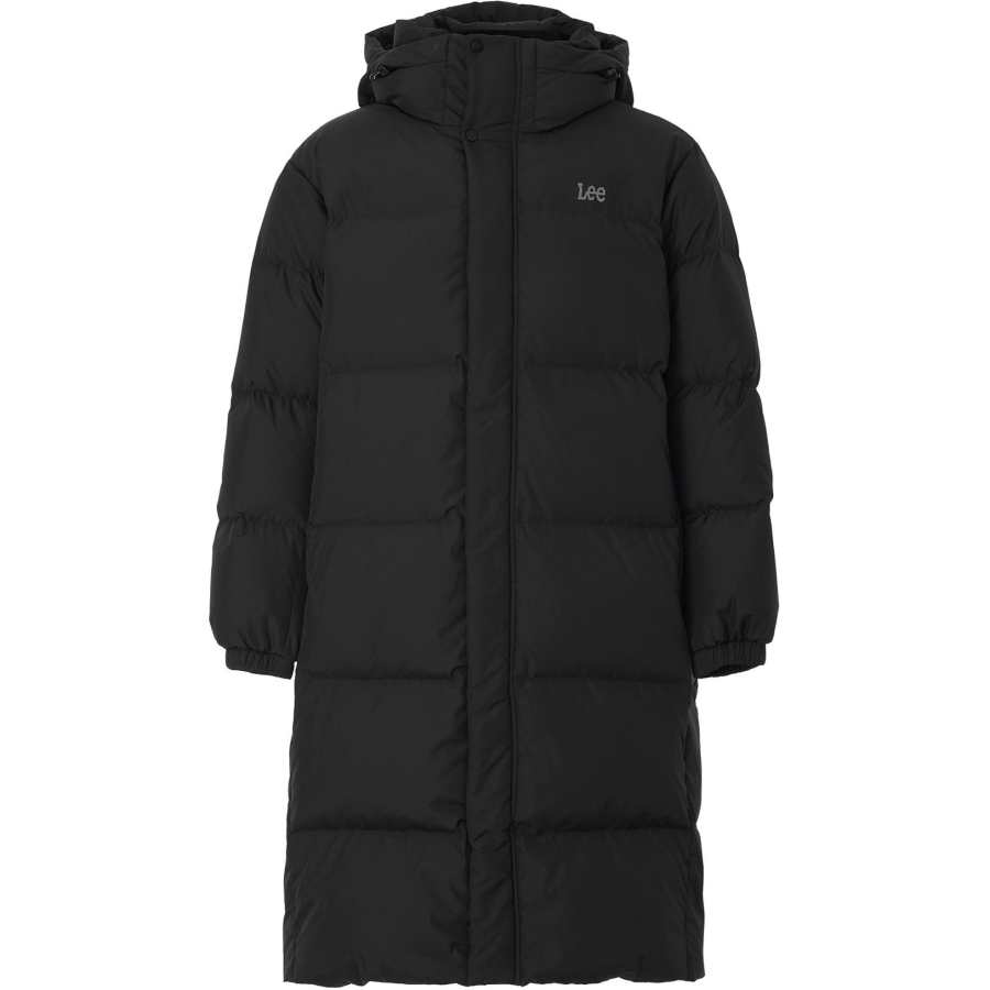 Lee Lee Down Jackets Unisex Black Hooded Detachable Moderate