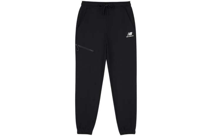 New Balance New Balance Knitted Sweatpants Men's Black Moderate Cuffed Pants