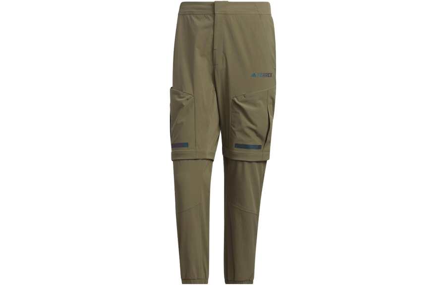 Adidas Adidas Knitted Sweatpants Men's Strata Olive Green Moderate Straight Fit Pants