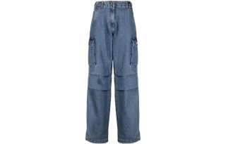 Coperni high-waisted wide-leg cargo trousers