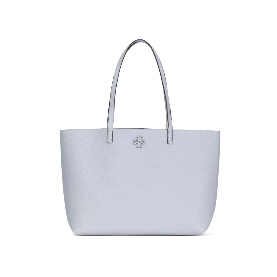 TORY BURCH Calfskin Tote Bag, Shopping Bag, Handbag, Shoulder Bag Women's Gray