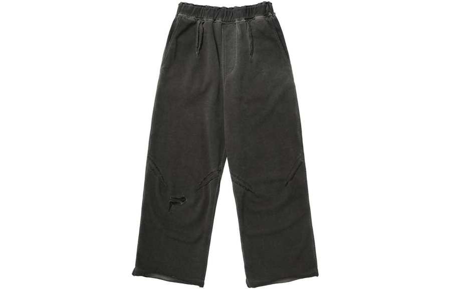 THUG CLUB x FILA Knitted Sweatpants Unisex Charcoal Gray