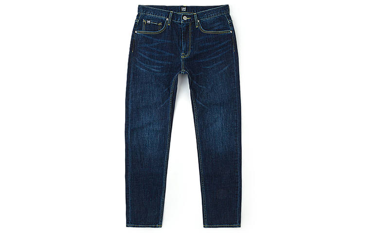 Lee Lee Jeans Men's Dark Blue Moderate Tapered Pants